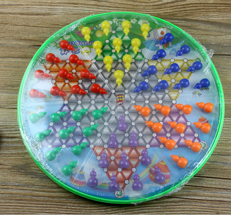 Three-in-one gourd checkers happy superman flying chess Chinese checkers puzzle parent-child game chess