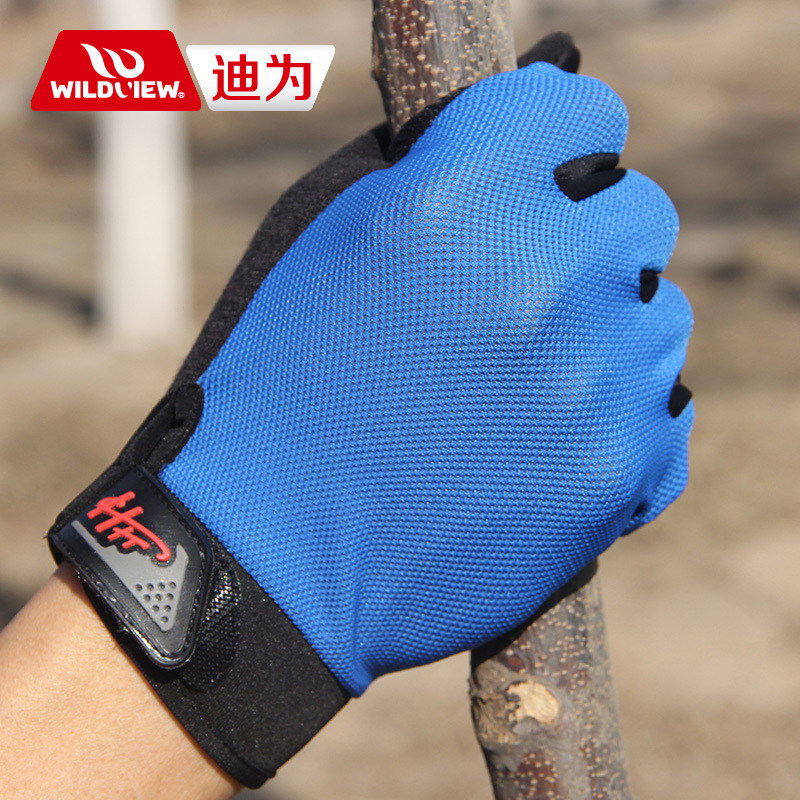 Di for outdoor climbing staff gloves spring summer fall sports breathable non-slip sunscreen full finger touch screen gloves thin