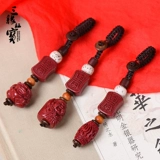 三缘证宝 Подвеска, брелок, оберег на день рождения, защитный амулет подходит для мужчин и женщин, цвета киновари, подарок на день рождения