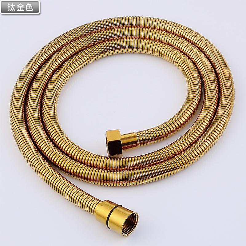 Shower shower pipe hose nozzle universal gold bronze stainless steel encryption buckle thickened faucet accessories