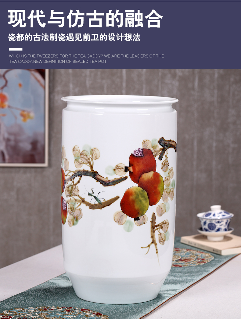 Creative furnishing articles 45 cm tall vase household act the role ofing is tasted wine sitting room adornment lucky bamboo water raise hydroponic ceramics