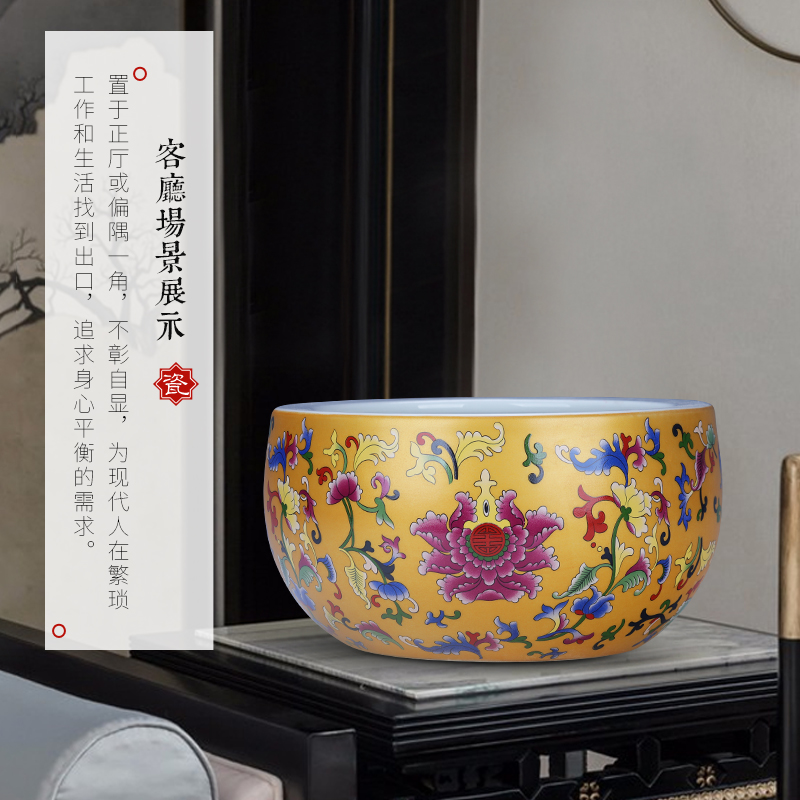 Jingdezhen cornucopia China medium sitting room number the accumulate fortune ceramic aquarium crafts home