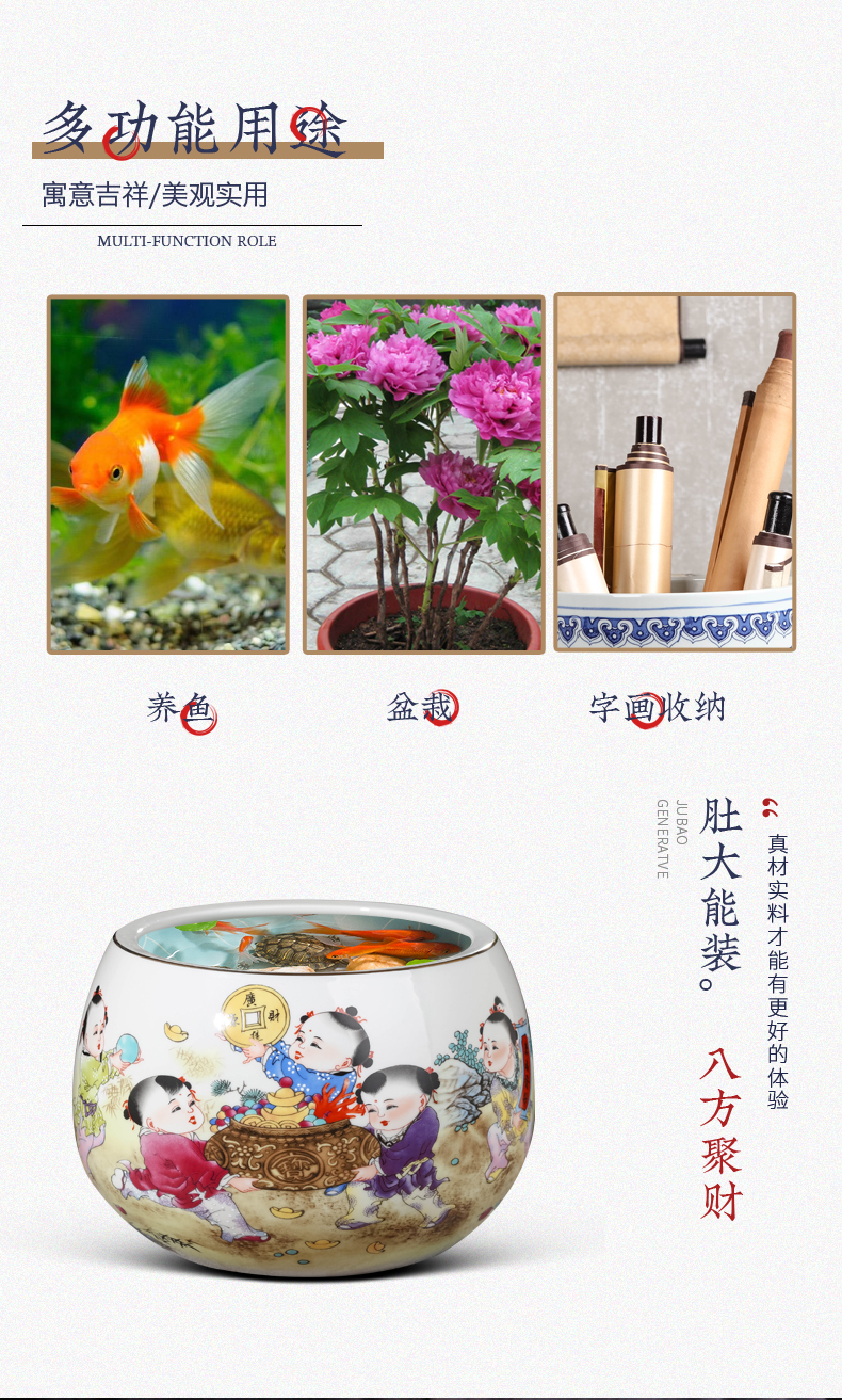 The cornucopia of jingdezhen ceramics decoration of Chinese style living room porch a thriving business furnishing articles installed opening gifts