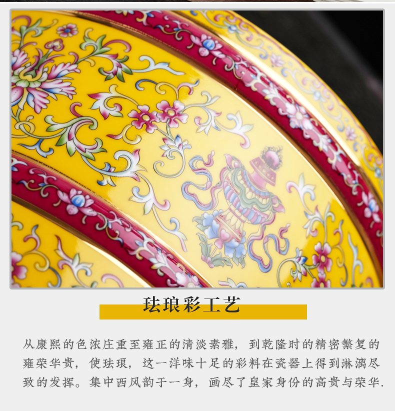Seven loaves colored enamel tea caddy fixings waking device seal pot domestic large - sized ceramic tea boxes large capacity