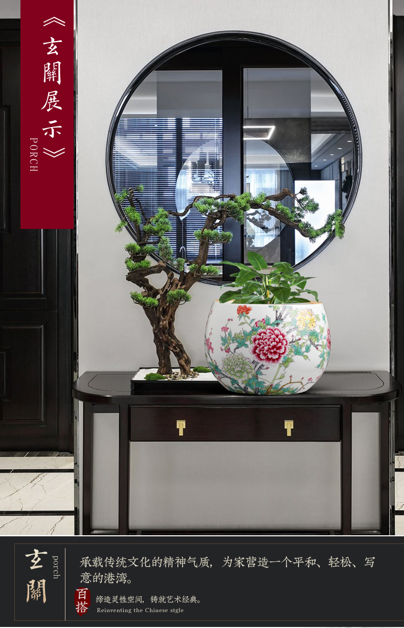 Jingdezhen cornucopia aquarium hydroponic furnishing articles sitting room office decoration ceramic decoration aquarium