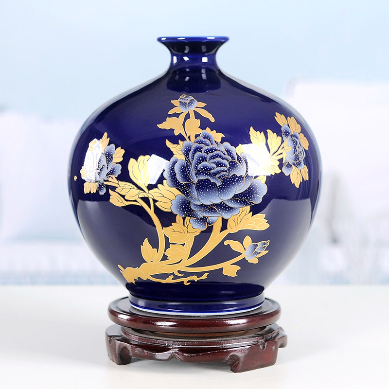 Creative fashion vase furnishing articles contracted sitting room flower arranging decoration decoration in jingdezhen ceramic furnishing articles of TV bar face