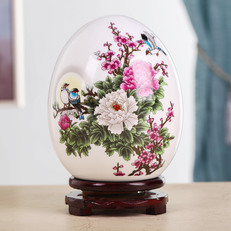 The Small white ceramic vase furnishing articles home sitting room adornment porcelain handicraft creative wine porch decoration of Chinese style