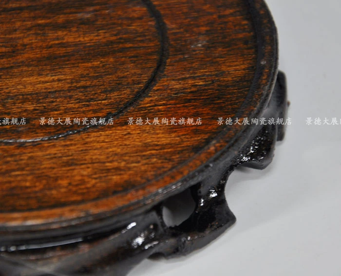 Make solid wood carved base furnishing articles solid wood base jade stone base of root carving handicraft stone base