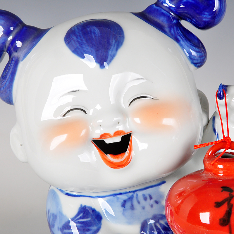 Jingdezhen porcelain dolls handicraft furnishing articles f doll house sitting room adornment ornament hotel opening gifts