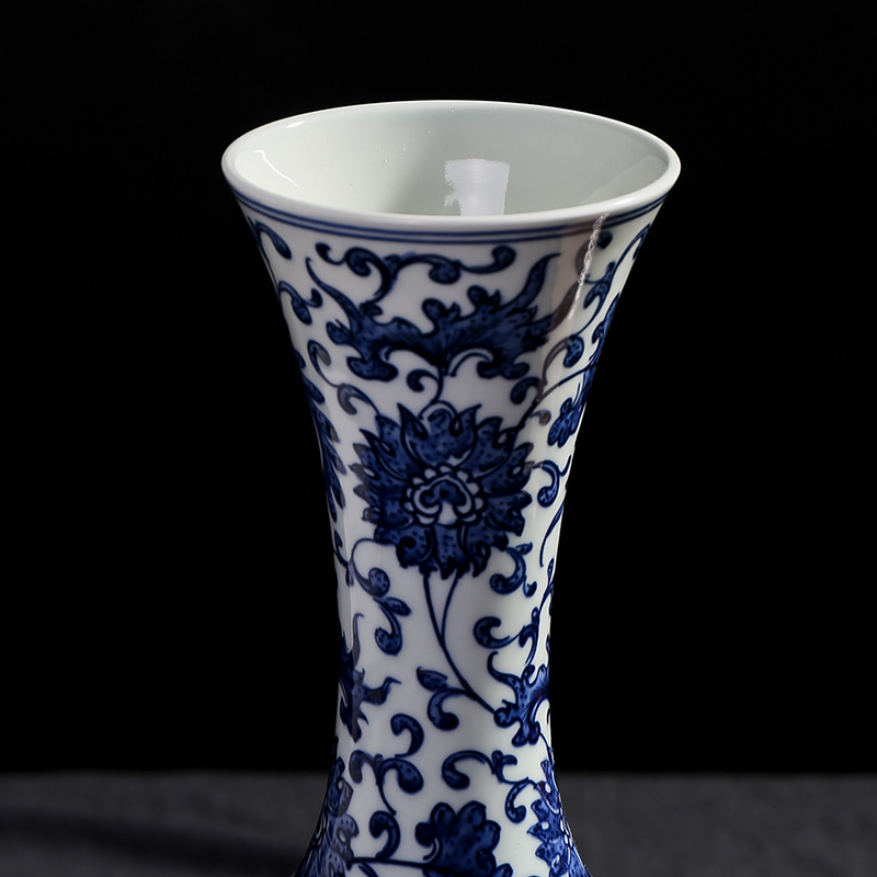 Jingdezhen hand - made ceramics vase of blue and white porcelain imitation Ming and the qing dynasties classical antique rich ancient frame furnishing articles household act the role ofing is tasted