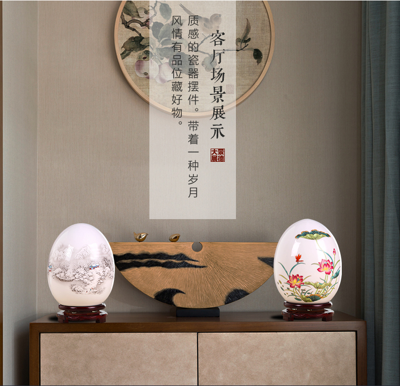 The Small white ceramic vase furnishing articles home sitting room adornment porcelain handicraft creative wine porch decoration of Chinese style