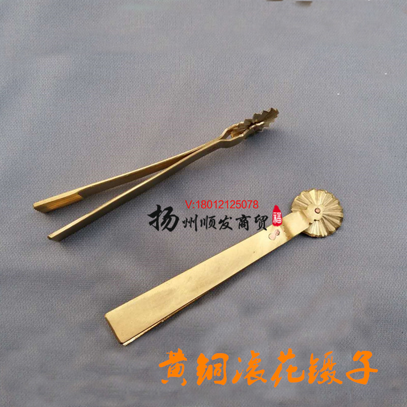 Copper float Multi-function copper flower pliers Engraving tools Face flower pliers Pure hand-made copper flower pliers