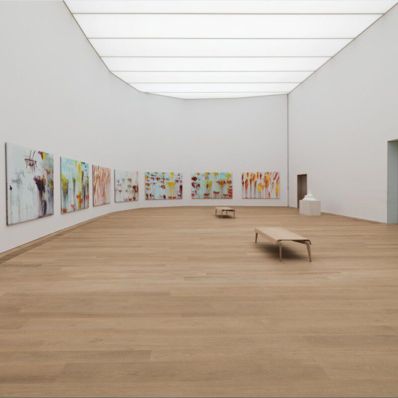 Export 15 4mm oak invisible oil three-layer solid wood composite floor light luxury cream wind environmental protection geothermal lock