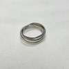 Medieval classic three-ring sterling silver ring tail ring