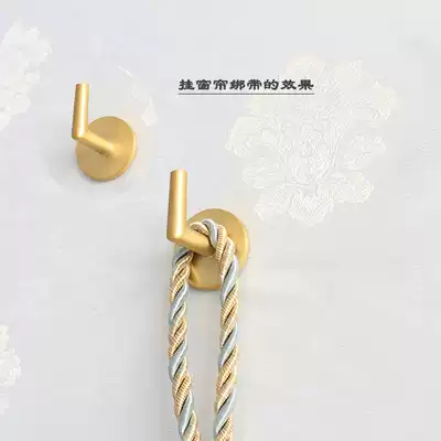 Small right angle curtain wall hook wall hook can be free of punching and nail-free adhesive Nordic American light luxury coat hook