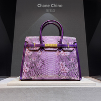 Light luxury genuine leather Birkin bag 2026 new autumn and winter high-end handbag large capacity shoulder tote women's bag