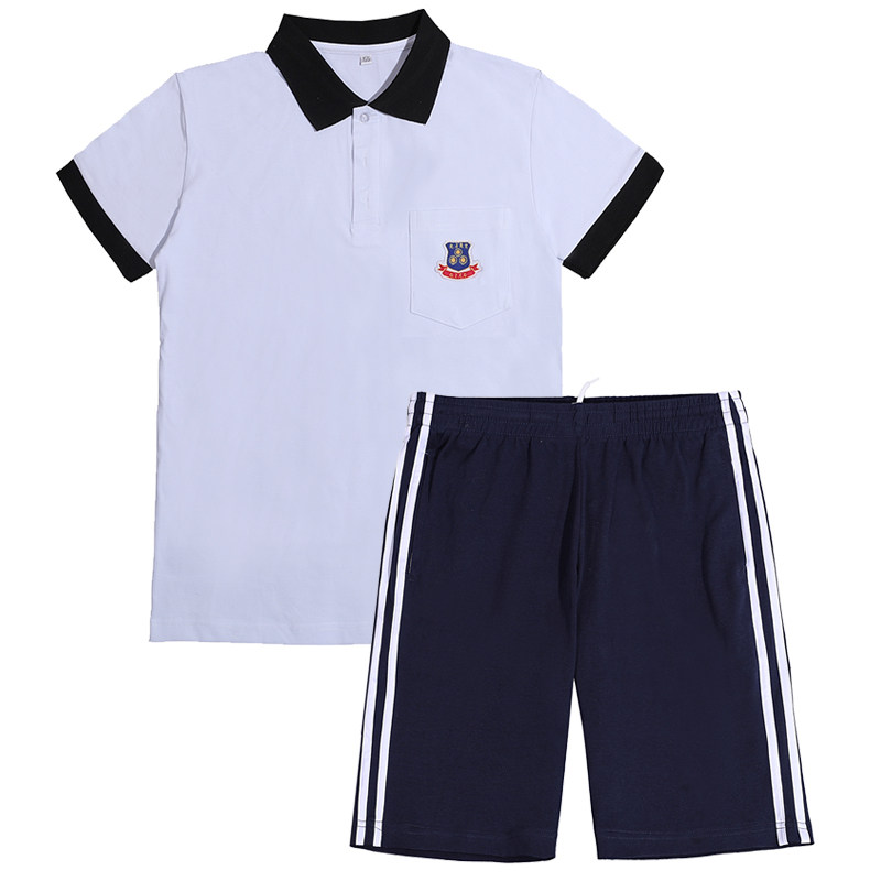 Dongguan Huizhou revealed the bright light positive experiment middle school uniforms primary school high middle summer winter long short sleeve student school uniform