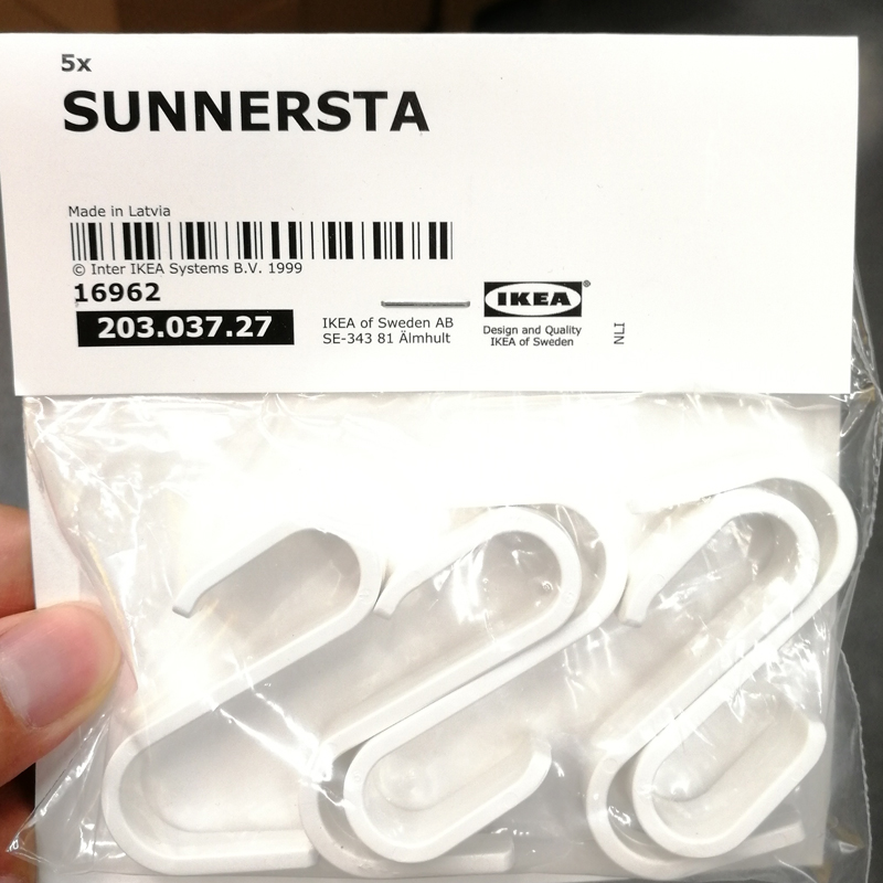 White S-shaped plastic adhesive hook 5 pieces of household adhesive hook kitchen bedroom bathroom hanging towel holding, etc.