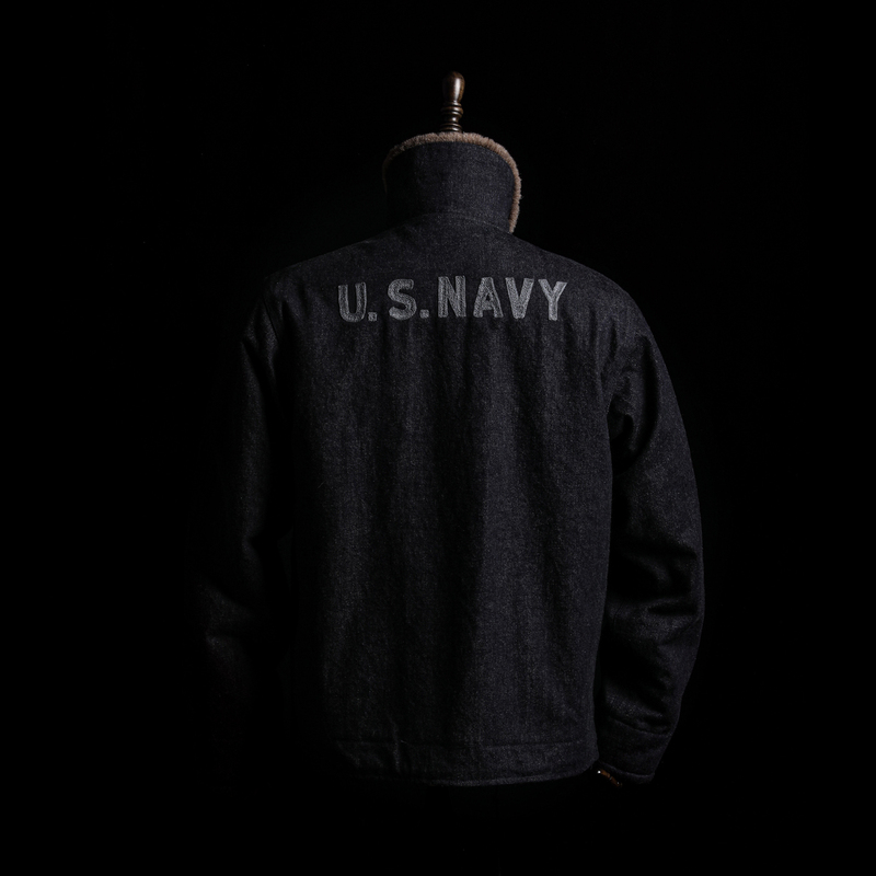 Gizemo 2026 Authentic Replica Series Navy Blue World War Ii Alpaca Wool First-Generation N1 Deck Jacket