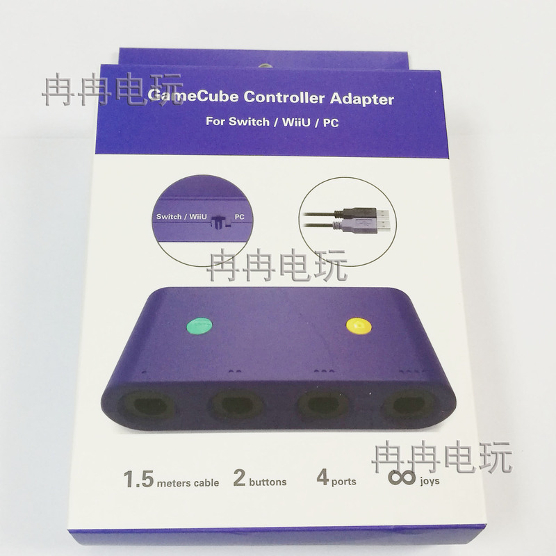 Ngc Controller to Wiiu Converter Three-In-One Gc to Wiiu/Pc/Switch Gc to Computer/Ns/Wii