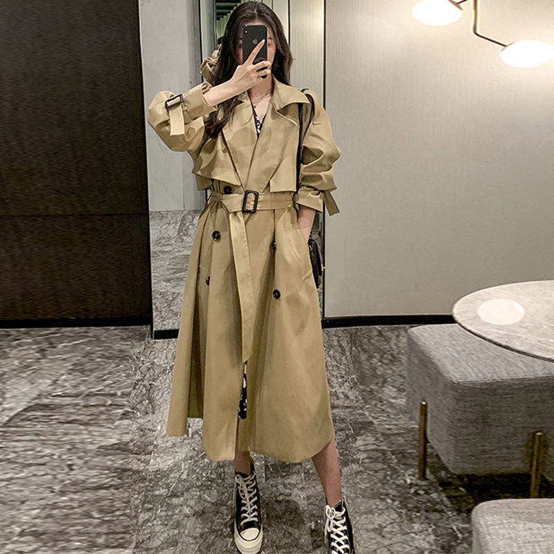 Осеннее trench coat, куртка, корейский стиль, для подростков, британский стиль, высококачественный стиль