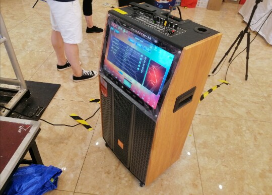 Shanghai Opening Annual Meeting Wedding Stage Background Building Arrangement-Karaoke Point Song Machine Plus Sound Rental Rental