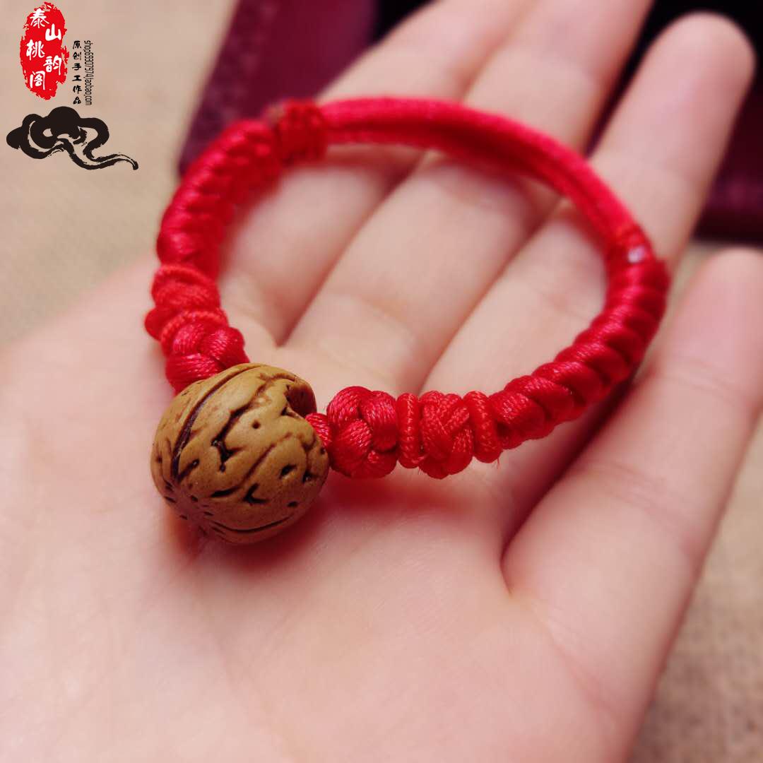 Em bé, trẻ sơ sinh, trẻ em, trẻ em, sốc, ác, chống sợ, đào, đào, đào, gỗ, nhiều màu, dây đỏ, vòng đeo tay, vòng chân, mở - Vòng chân lắc chân nữ vàng đẹp