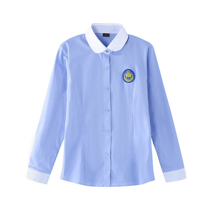 Longhigh school uniforms Longquan Green Valley Inn College Wind Custom Small and medium school uniforms Long sleeves men and women shirts