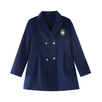 Lang College uniform Longquan Green Valley British College style custom primary and secondary schools autumn and winter school uniform womens coat