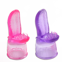 Female AV rod vibration massage rod with a special headset accessory G - dot orgasm stimulates female masturbator tongue licking head
