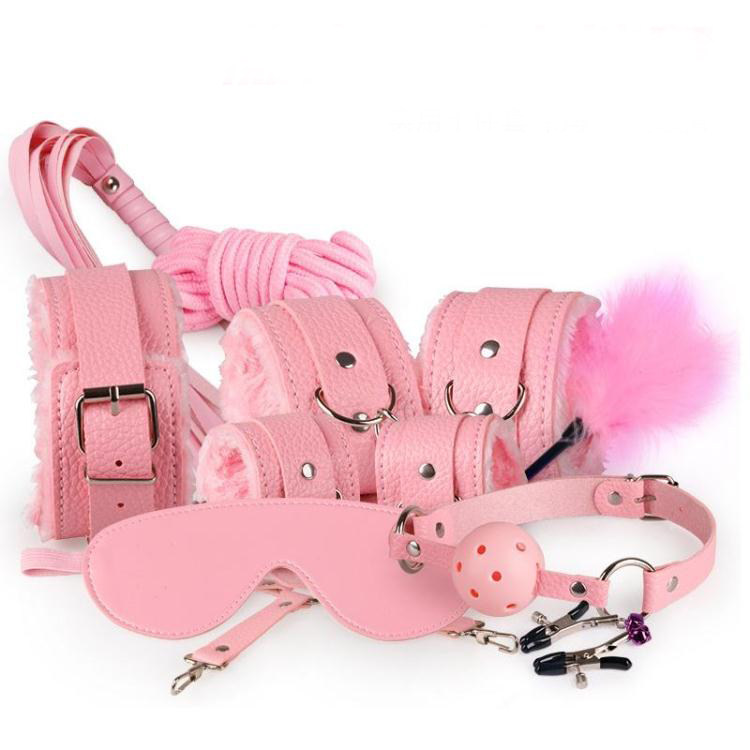 sm bundles Spice Dozen Suits for Men Women Supplies Alternative Toys Eyeshine Laced Cream Handcuffs Feather Leather Whip