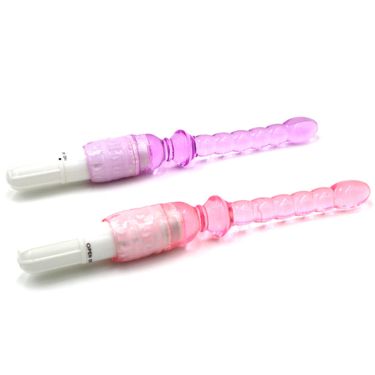 Male and female anal vibration rod G-Point posterior orgasm masturbation device small electric bead anal plug sex toys