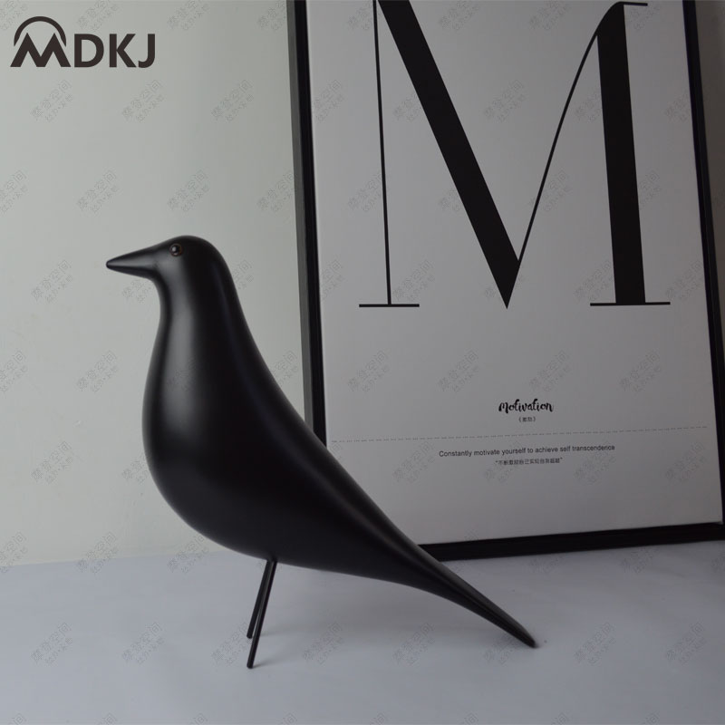 Art desktop bird Eames bird pigeon jewelry solid wood craft gifts decoration Nordic creative modern trend ornaments