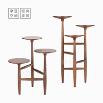 Nordic solid wood coffee table classic designer villa model room furniture side a few small apartment tables and chairs