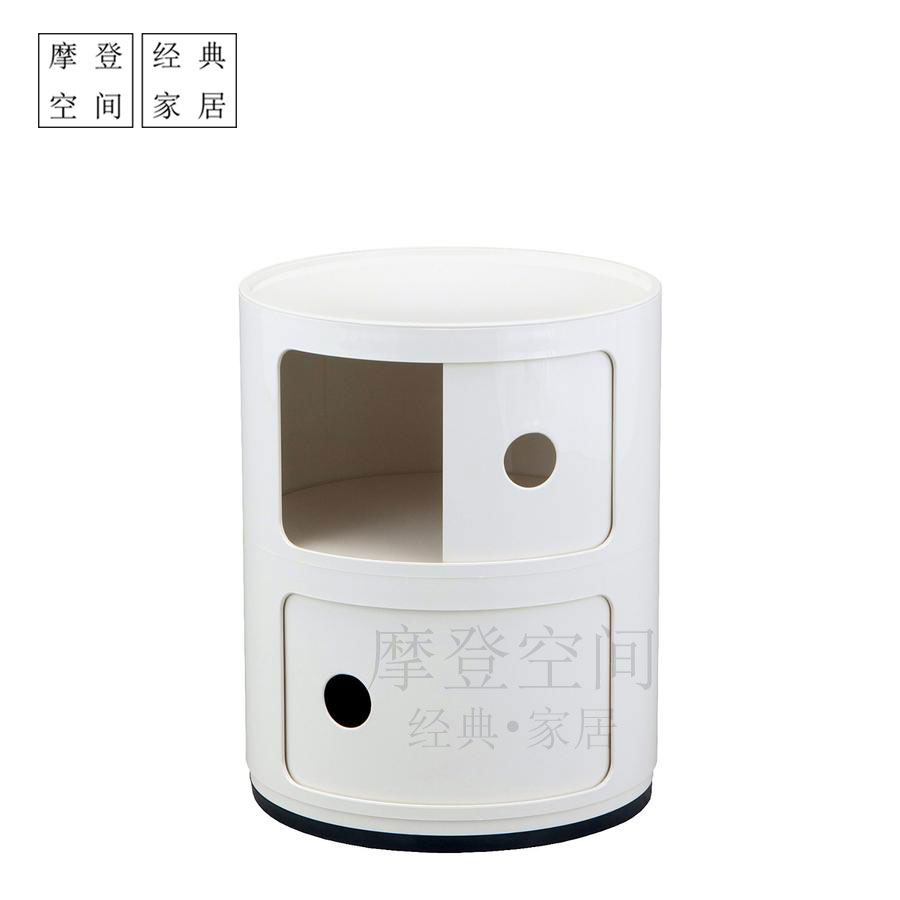 Italy Multifunctional Round Double - layer Locker Double - deck Cabinet Cabinet Cabinet Bedside Cabinet