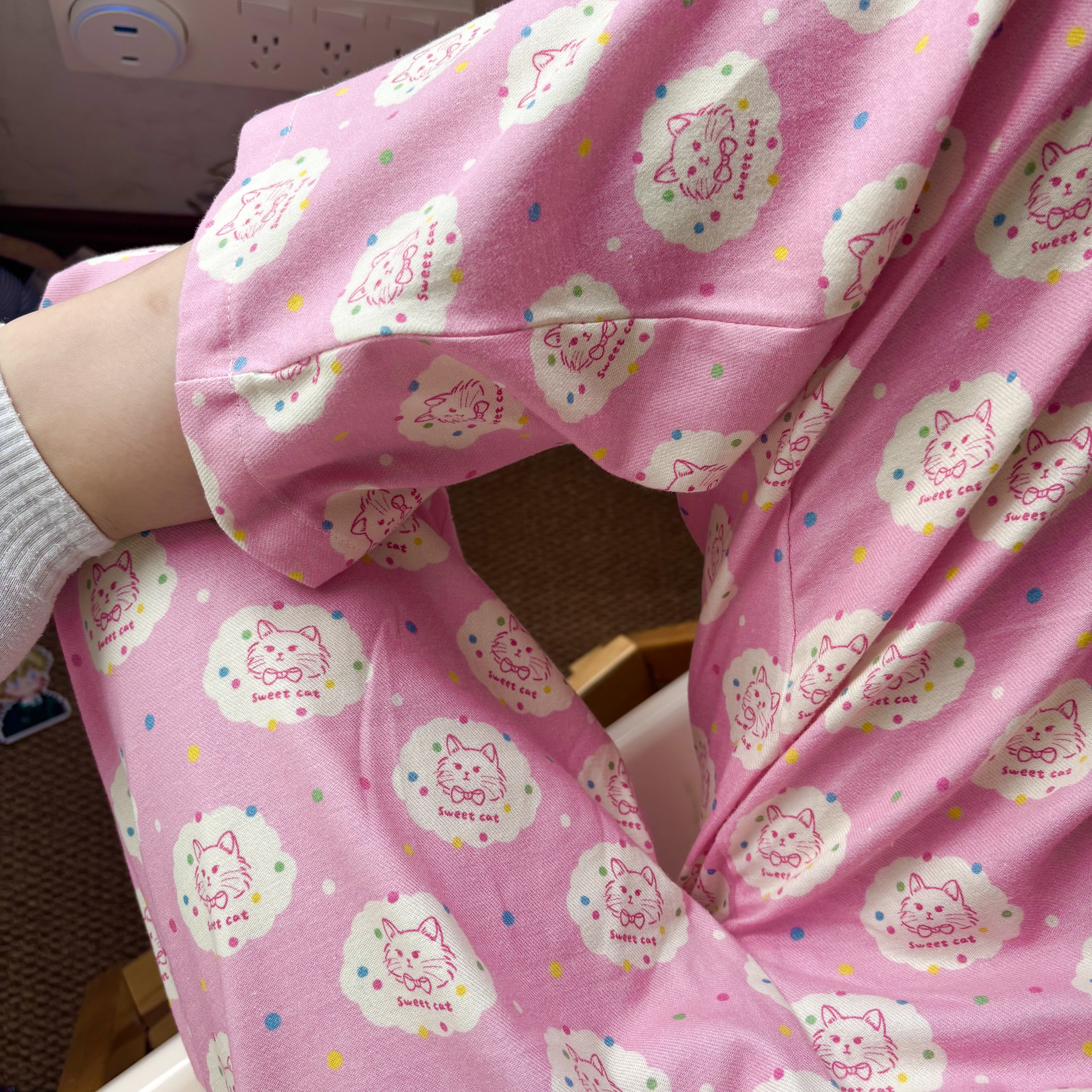 小个子孕妇八分裤纯棉磨毛妇睡裤纯棉月子裤加肥加大胖mm妹200斤3 — 11