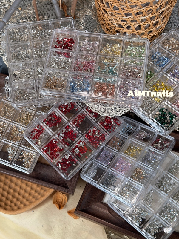 Aimtnails New Mixed Set of Zircon Flat-Bottomed Irregular-Shaped Rhinestones Nail Art Decorations
