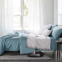 Export five-star hotel bedding solid color 60 Egyptian long-staple cotton tribute satin plain four-piece foreign trade