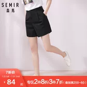 [Cửa hàng giao hàng] Senma 2019 hè mới cotton giản dị quần short nữ lỏng lẻo quần đen thủy triều - Quần short