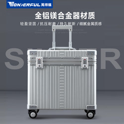 Wandefu ALC-2122F 올 알루미늄 마그네슘 합금 사진 트롤리 케이스는 강력하고 내구성있는 범용 휠 탑승 트롤리입니다.