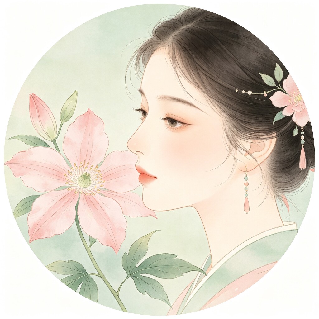 花间耳发手作的LOGO