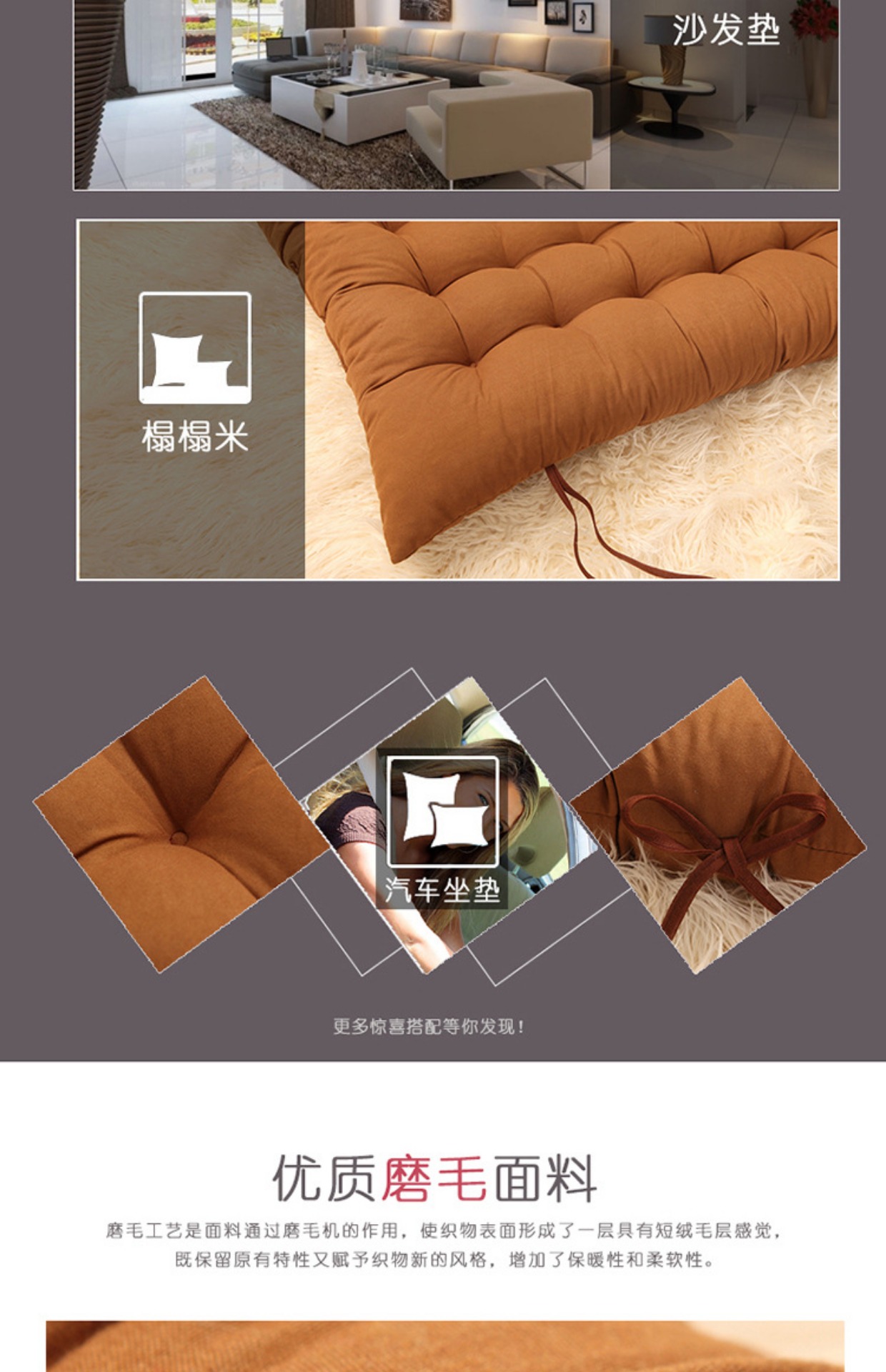 Wicker ghế ngồi có thể ngả rocking chair mat dày bông pad Chúc mừng hiện đại nhỏ gọn tre ghế đệm ghế đệm vận chuyển giường ngủ - Ghế đệm / đệm Sofa đệm ghế bàn ăn