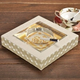 Стеклянная большая креативная модная пепельница для офиса, европейский стиль