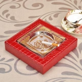 Стеклянная большая креативная модная пепельница для офиса, европейский стиль