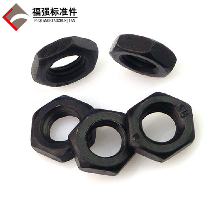 Class 8 thin nut hexagonal nut hexagonal thin screw cap GB6172 hair black hexagonal nut M6 8 10 to 30