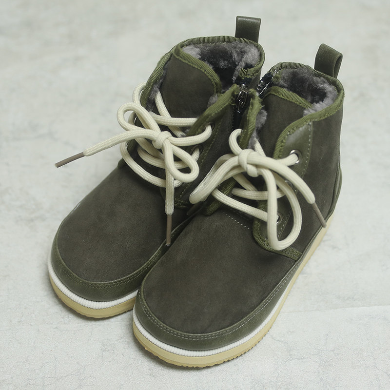 Boy Martin boots Winter new Inn wind single boots High cylinder snowy shoes Children's short boots