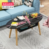 Минималистский кофейный столик минималистский гостиная небольшая квартира небольшая кофейное столик скандинавский простой многофункциональный сплошной древесный стол в мобильной экономике