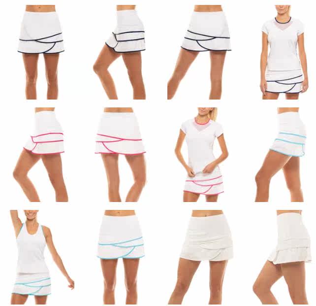 New Lucky in Love Womens Core Scallop Skirt Women's Tennis Skirt