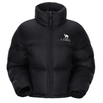 (Graphene) Camel Outdoor Down Jacket 2024 Autumn and Winter New Womens Short High Puff Windproof Bread Jacket