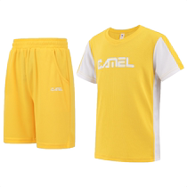 Camel childrens badminton uniform suit childrens student sportswear training uniform boys basketball uniform competition team uniform summer